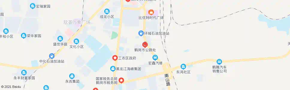 鹤岗公路处_公交站地图_鹤岗公交_妙搜公交查询2025