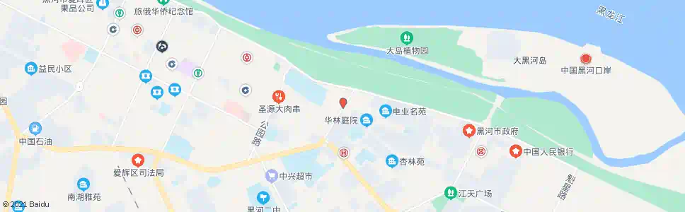 黑河友谊宫_公交站地图_黑河公交_妙搜公交查询2025