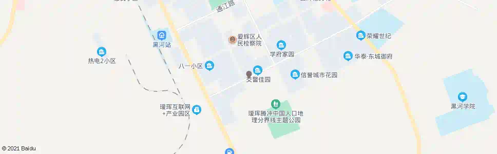 黑河魁星路_公交站地图_黑河公交_妙搜公交查询2025