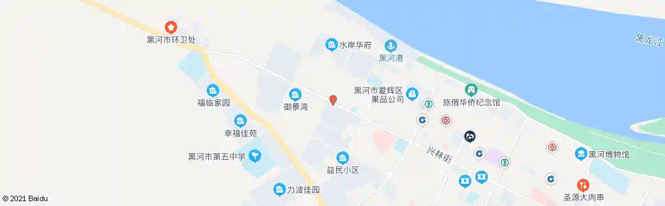 黑河昌辉新天地_公交站地图_黑河公交_妙搜公交查询2025