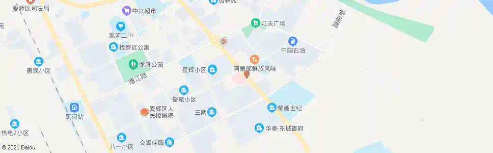 黑河中医院_公交站地图_黑河公交_妙搜公交查询2025