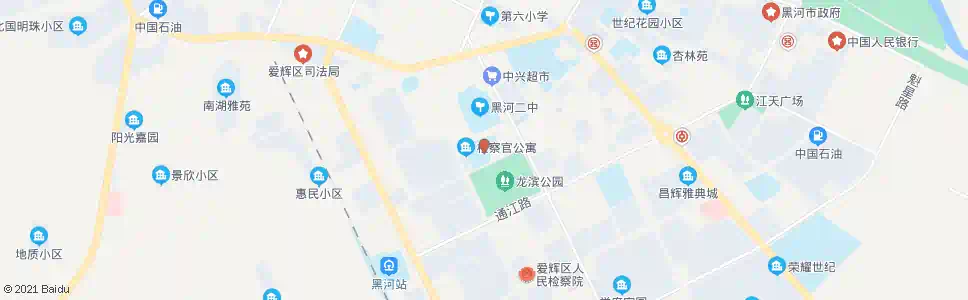 黑河第五小学_公交站地图_黑河公交_妙搜公交查询2025