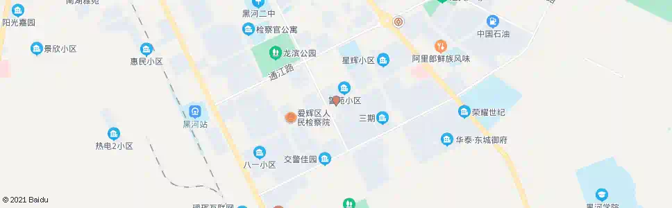 黑河尚品嘉苑_公交站地图_黑河公交_妙搜公交查询2025