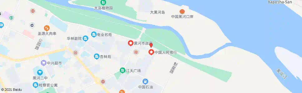 黑河水岸豪庭(东行)_公交站地图_黑河公交_妙搜公交查询2025