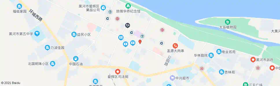 黑河兴华市场_公交站地图_黑河公交_妙搜公交查询2025