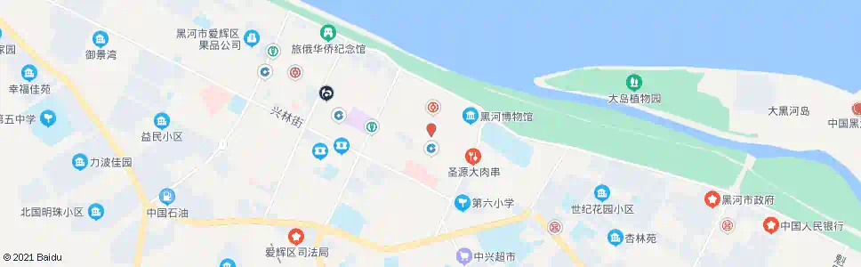 黑河财政宾馆_公交站地图_黑河公交_妙搜公交查询2025