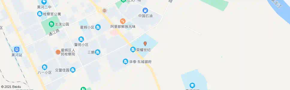 黑河第一中学_公交站地图_黑河公交_妙搜公交查询2025