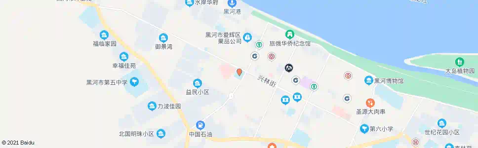 黑河二小_公交站地图_黑河公交_妙搜公交查询2025