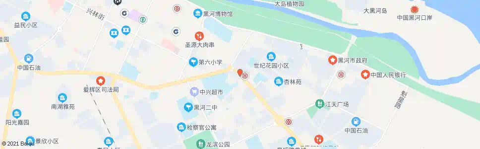 黑河易达宾馆_公交站地图_黑河公交_妙搜公交查询2025