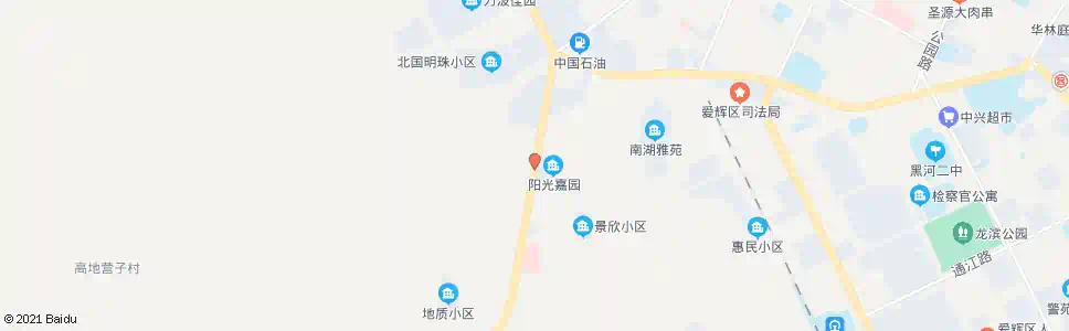 黑河阳光嘉园_公交站地图_黑河公交_妙搜公交查询2025