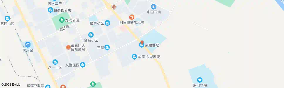 黑河一中_公交站地图_黑河公交_妙搜公交查询2025