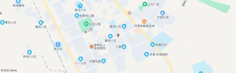 黑河湖景蓝湾_公交站地图_黑河公交_妙搜公交查询2025
