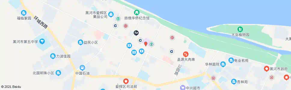黑河华富商城_公交站地图_黑河公交_妙搜公交查询2025