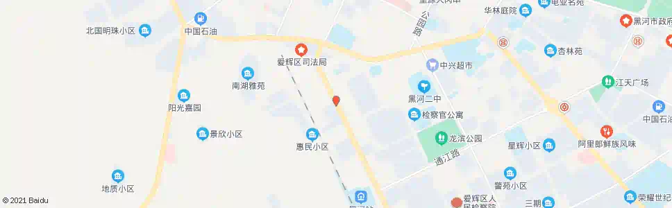 黑河天丝小区_公交站地图_黑河公交_妙搜公交查询2025