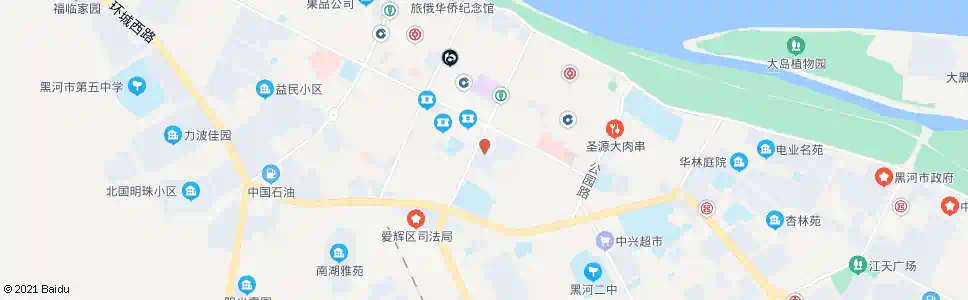 黑河三特超市_公交站地图_黑河公交_妙搜公交查询2025