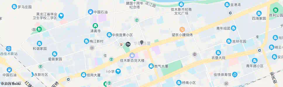 佳木斯华联商厦_公交站地图_佳木斯公交_妙搜公交查询2025