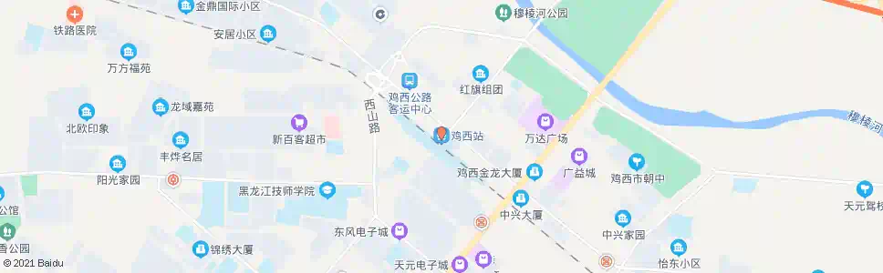 鸡西鸡西三中_公交站地图_鸡西公交_妙搜公交查询2025
