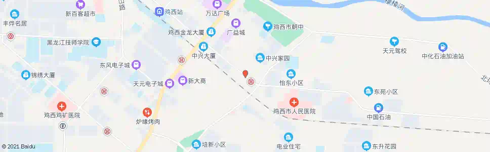 鸡西热电厂_公交站地图_鸡西公交_妙搜公交查询2025