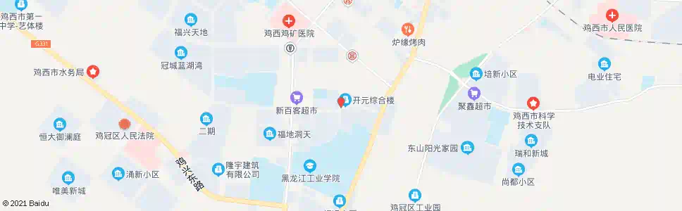 鸡西矿院北门_公交站地图_鸡西公交_妙搜公交查询2025