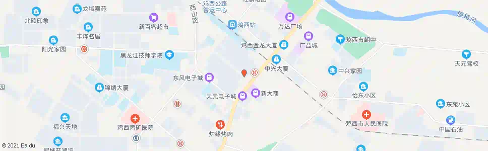 鸡西园林路东_公交站地图_鸡西公交_妙搜公交查询2025