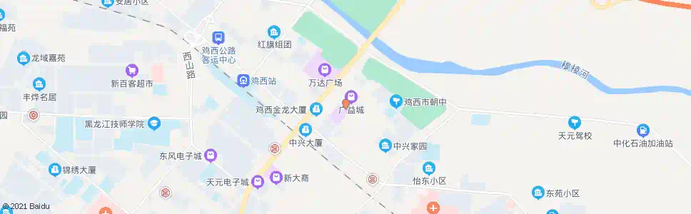 鸡西广益城_公交站地图_鸡西公交_妙搜公交查询2025