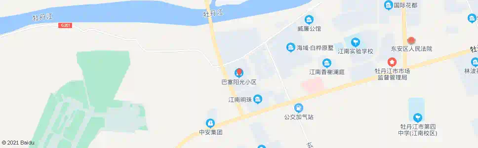牡丹江巴塞阳光小区_公交站地图_牡丹江公交_妙搜公交查询2025