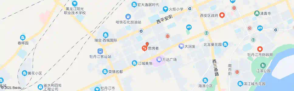 牡丹江迈克尔外语学校_公交站地图_牡丹江公交_妙搜公交查询2025
