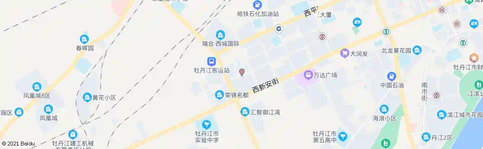 牡丹江警苑小区新北方外语学校_公交站地图_牡丹江公交_妙搜公交查询2025