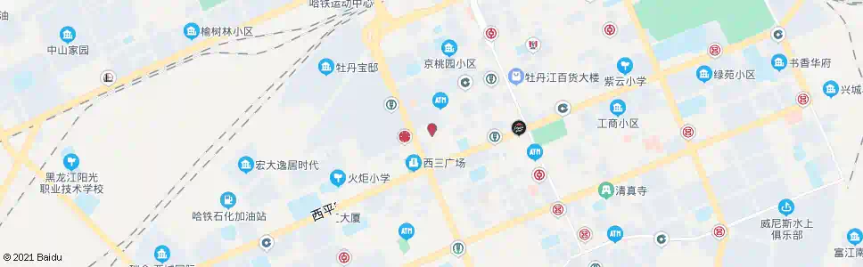 牡丹江西二爱民街_公交站地图_牡丹江公交_妙搜公交查询2025