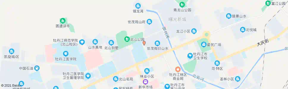 牡丹江北山体育场_公交站地图_牡丹江公交_妙搜公交查询2025