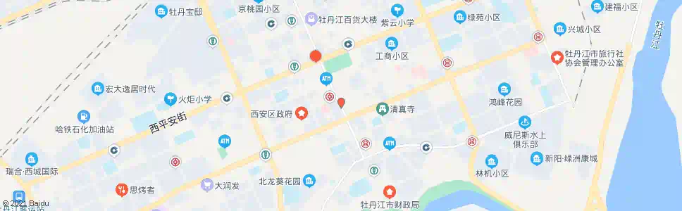 牡丹江红博购物广场_公交站地图_牡丹江公交_妙搜公交查询2025