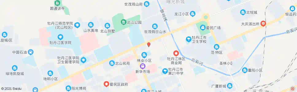 牡丹江地明街(中华路)_公交站地图_牡丹江公交_妙搜公交查询2025