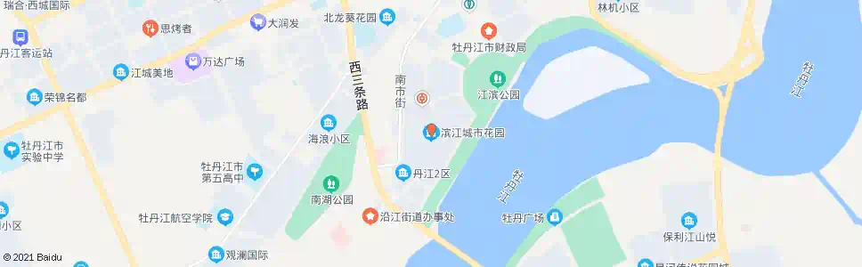 牡丹江滨江城市花园_公交站地图_牡丹江公交_妙搜公交查询2025