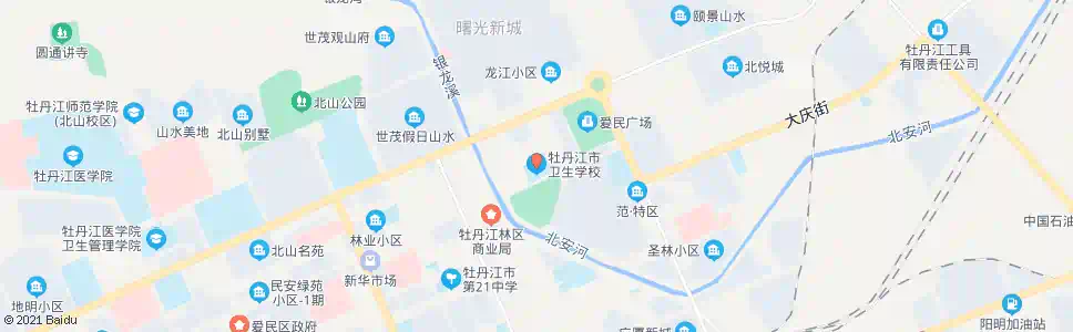 牡丹江牡丹江市卫生学校_公交站地图_牡丹江公交_妙搜公交查询2025