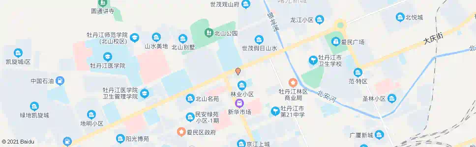 牡丹江北山体育场信达律师事务所_公交站地图_牡丹江公交_妙搜公交查询2025