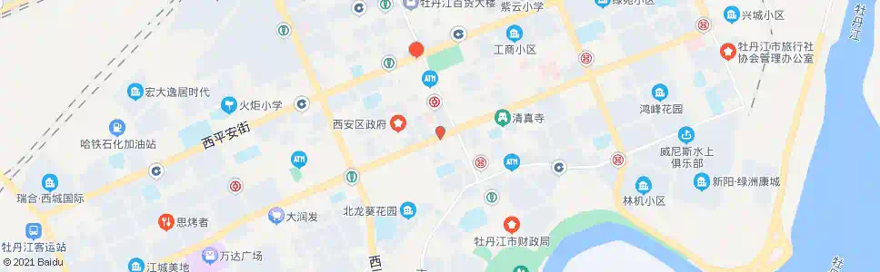 牡丹江帅千广场_公交站地图_牡丹江公交_妙搜公交查询2025