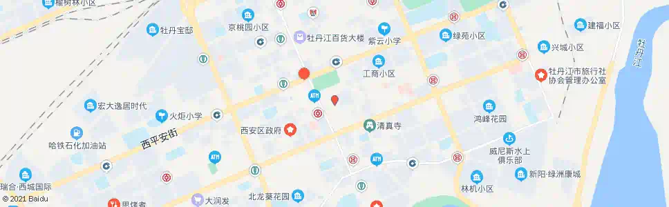 牡丹江劝业场_公交站地图_牡丹江公交_妙搜公交查询2025