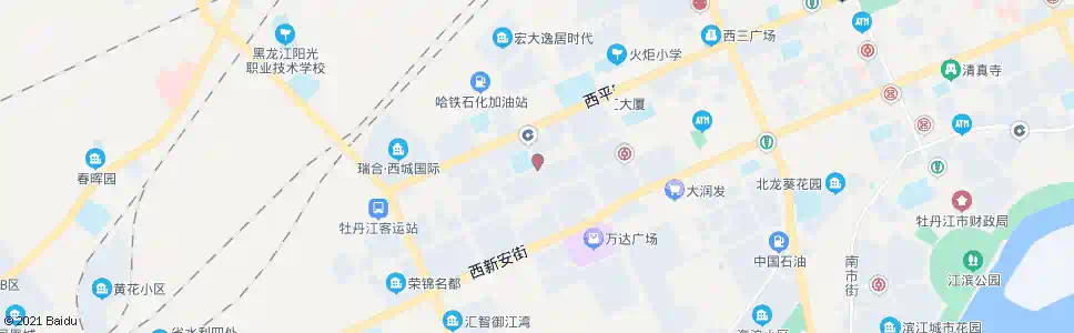 牡丹江西八条路_公交站地图_牡丹江公交_妙搜公交查询2025