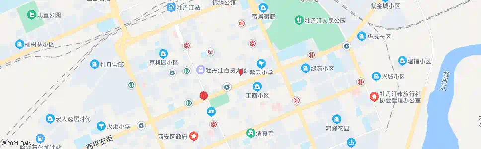 牡丹江东二爱民街_公交站地图_牡丹江公交_妙搜公交查询2025