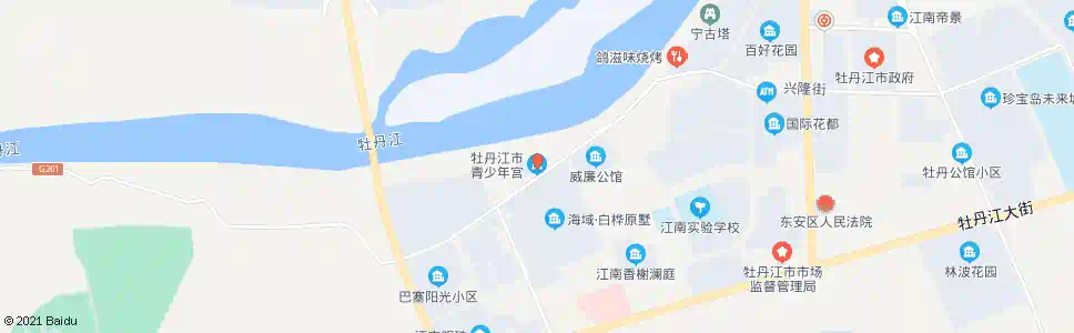 牡丹江青少年宫_公交站地图_牡丹江公交_妙搜公交查询2025