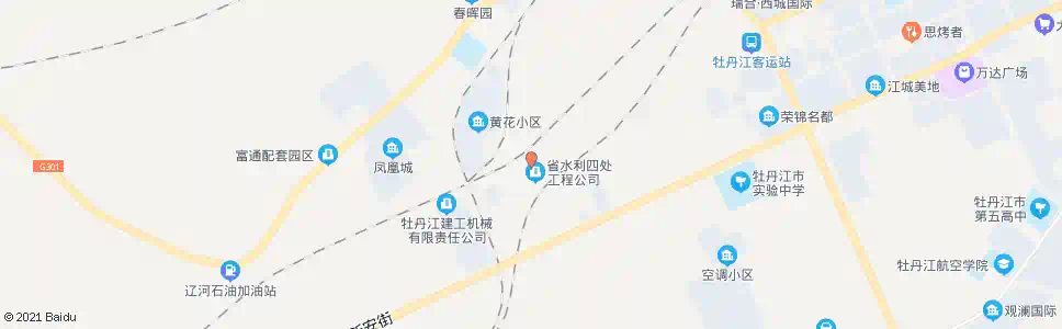 牡丹江水利四处_公交站地图_牡丹江公交_妙搜公交查询2025
