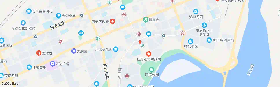 牡丹江上海印象(南行)_公交站地图_牡丹江公交_妙搜公交查询2025