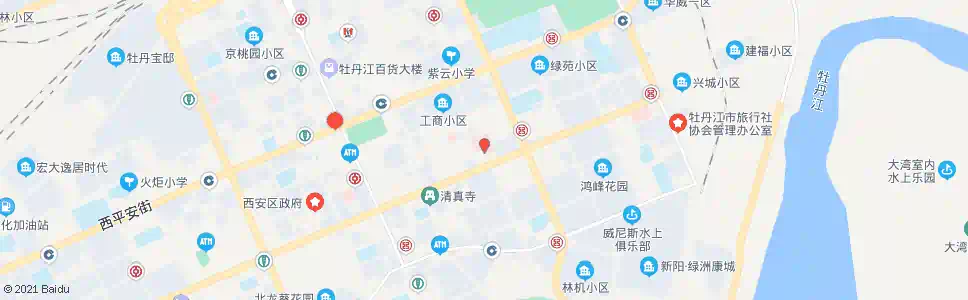 牡丹江东三新安街_公交站地图_牡丹江公交_妙搜公交查询2025