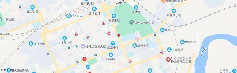 牡丹江东四条路_公交站地图_牡丹江公交_妙搜公交查询2025
