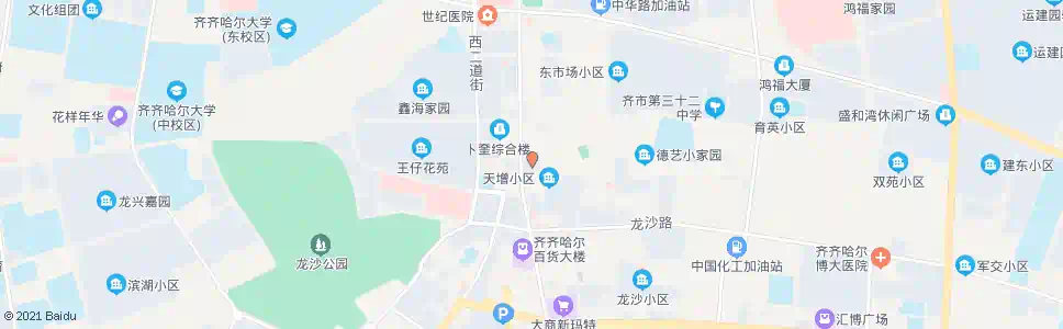 齐齐哈尔保险大厦_公交站地图_齐齐哈尔公交_妙搜公交查询2025