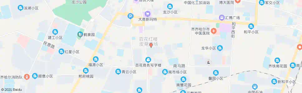 齐齐哈尔百花红楼_公交站地图_齐齐哈尔公交_妙搜公交查询2025