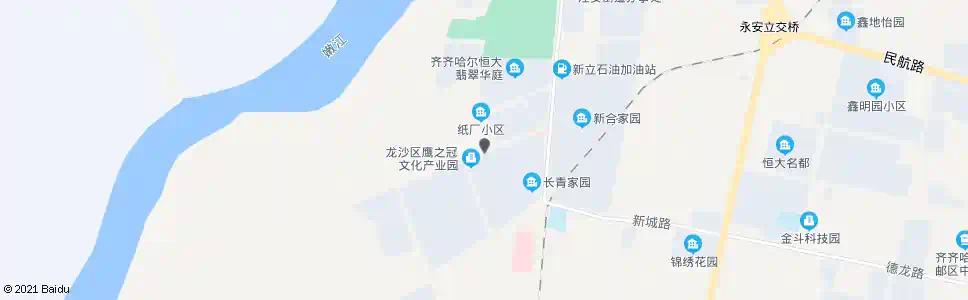 齐齐哈尔造纸厂小区_公交站地图_齐齐哈尔公交_妙搜公交查询2025