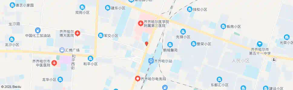 齐齐哈尔德广地暖_公交站地图_齐齐哈尔公交_妙搜公交查询2025