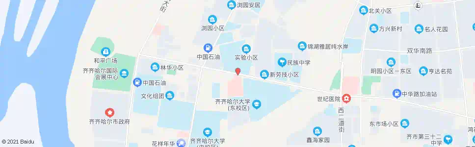 齐齐哈尔附属二院_公交站地图_齐齐哈尔公交_妙搜公交查询2025