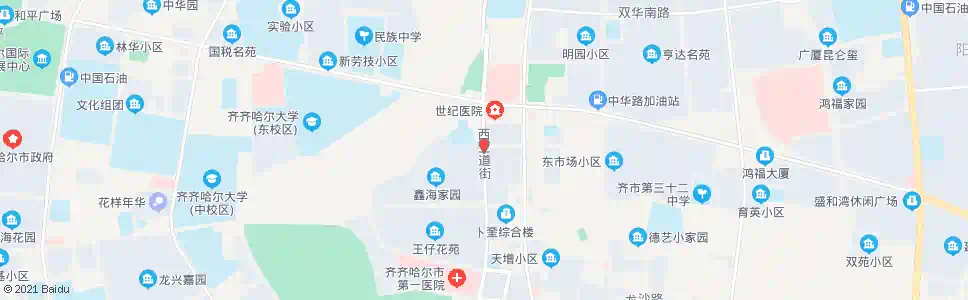 齐齐哈尔回民小区_公交站地图_齐齐哈尔公交_妙搜公交查询2025